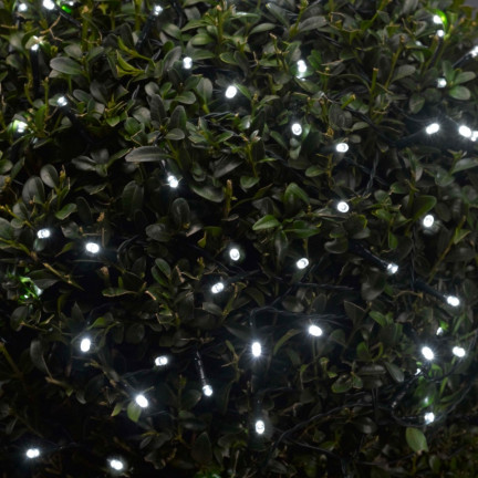 LED-Lichterkette 500 L, kaltweiß, Weihnachtsbaum, Weihnachtsbeleuchtung, für drinnen und draußen, 3+25 m