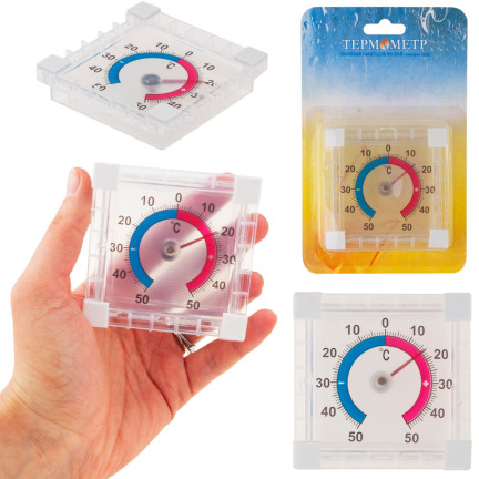 SS56 SELBSTKLEBENDES RUNDES AUSSENTHERMOMETER AUS ACRYL