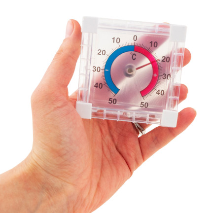 SS56 SELBSTKLEBENDES RUNDES AUSSENTHERMOMETER AUS ACRYL