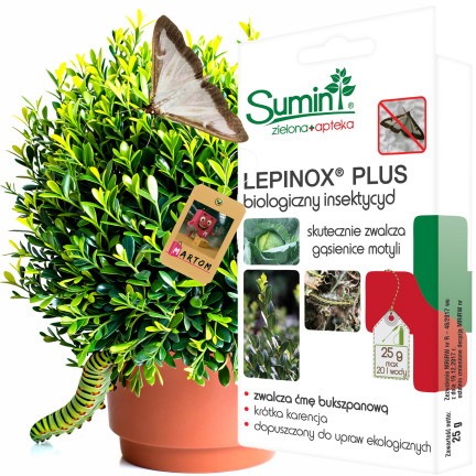 SUM32 LEPINOX PLUS 25G SCHÄDLINGSBEKÄMPFUNG FÜR BUCHSBAUMZÜNSLER-RAUPEN