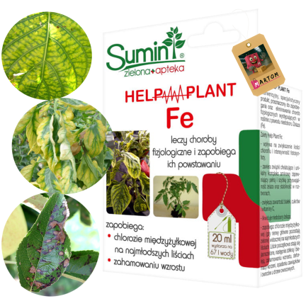 SUM40 Help Plant Eisen (Fe) 20 ml, Blattdünger, beugt physiologischen Erkrankungen und Wachstumshemmungen vor