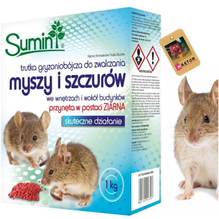 SUM59 SUMIN GIFT MAUS RATTENGIFT GETREIDE RODENTIZID 1KG