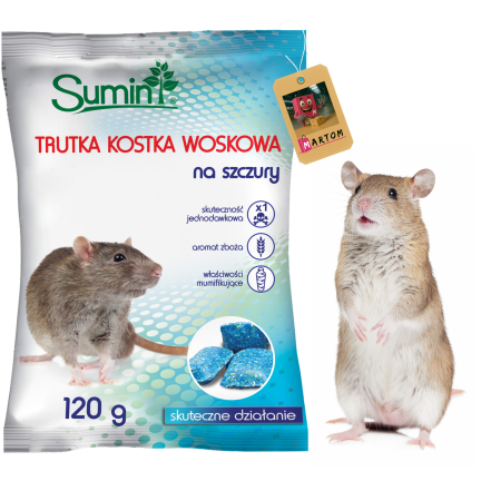 SUM63 SUMIN RATTENGIFT WACHS WÜRFEL 25PPM 120G