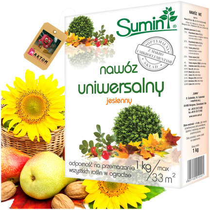 SUM70 SUMIN UNIVERSAL HERBSTDÜNGER 1KG OPTIMALE ZUSAMMENSETZUNG