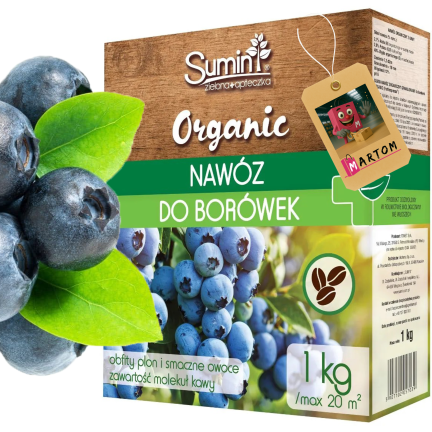 Organischer Dünger, Granulatdünger für Blaubeeren, organisch, 1 kg, Sumin