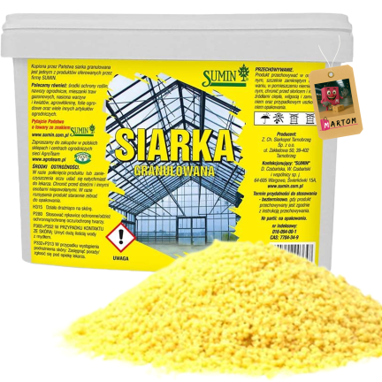SUM85 – granuliertes Schwefel-Desinfektionsmittel für Boden, Gewächshäuser und Folientunnel, 3 kg