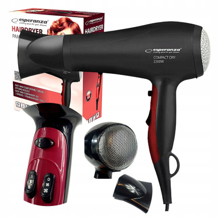 ES123 HAARTROCKNER 3-Stufen-Regelung + Kaltluftgebläse POWERFUL 2200W