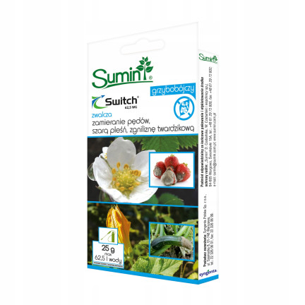 SUM43 FUNGIZID SWITCH 62.5 WG 25G GEGEN GRAUSCHIMMELFÄULE TRIEBSTERBEN