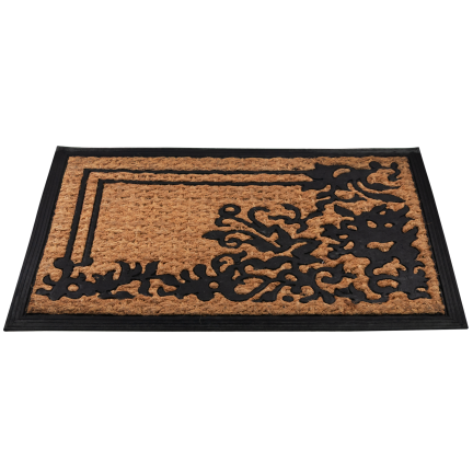 TAM7630 Schuhmatte für den Eingangsbereich, rechteckig, aus Kokosfaser und Gummi, 40 x 60