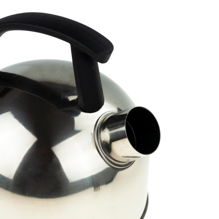 TD20 Edelstahl rostfrei Kessel 1,5 l silberfarben für INDUKTION UND GASBRENNER