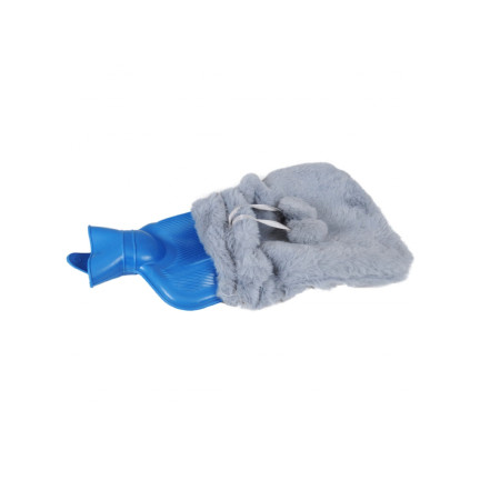 TG71400 Gummi-Thermofor mit Deckel, Plüschheizung mit Überbrückung, für Wasser 1,5l
