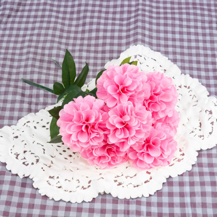 CV31148-3 DALIE BUNCH KÜNSTLICHE DALIA DALIA IN BUNCH Rosa FLOWERS SCHÖN WIE LIVE