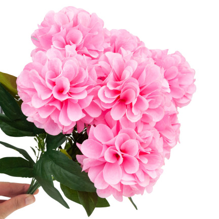 CV31148-3 DALIE BUNCH KÜNSTLICHE DALIA DALIA IN BUNCH Rosa FLOWERS SCHÖN WIE LIVE