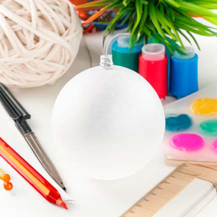 TG34726 STYROPORKUGELBOMBE MIT HALTER 15CM STYROPORKUGELBOMBEN