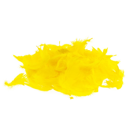 TG35906-2 dekorative Federn 10G gelblich dicot Basteln Ostern