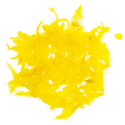 TG35906-2 dekorative Federn 10G gelblich dicot Basteln Ostern