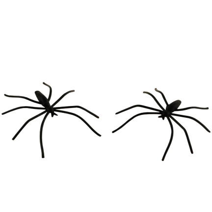 HL17 KÜNSTLICHES SPINNENNETZ 4 SPINNEN HALLOWEEN DEKORATION