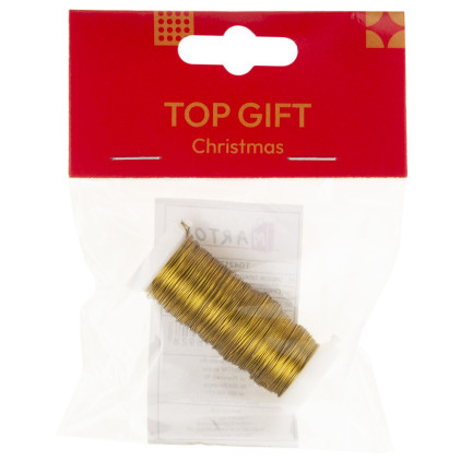 TG42174-2 FLORISTISCHER DEKORATIVER DRAHT GOLD