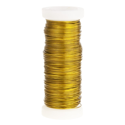 TG42174-2 FLORISTISCHER DEKORATIVER DRAHT GOLD