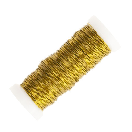 TG42174-2 FLORISTISCHER DEKORATIVER DRAHT GOLD