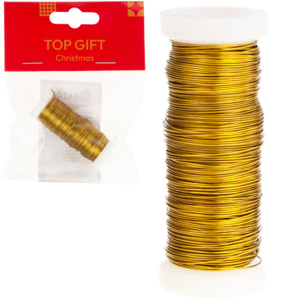 TG42174-2 FLORISTISCHER DEKORATIVER DRAHT GOLD