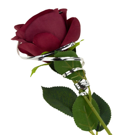 TG42193-1 DEKORATIVER DRAHT 15M FLORALER SILBERDRAHT
