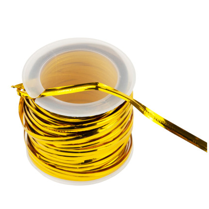 TG42193-2 DEKORATIVER DRAHT 15M BLUMENDRAHT GOLD