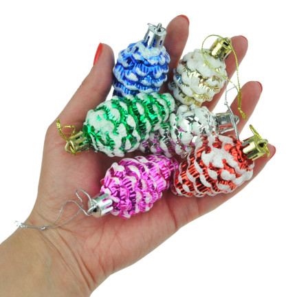 TG44018 Christbaumschmuck-Anhänger 6er-Pack für Tafelaufsatz
