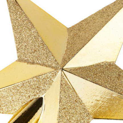 TG57479-2 WEIHNACHTSBAUM STERNSPITZE GOLD UNZERBRECHLICH STERN WEIHNACHTSBAUMSCHMUCK