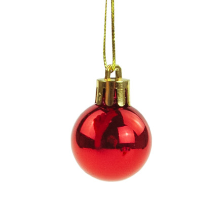 TG44046-14 BUNTE WEIHNACHTSBAUMKUGELN SATZ VON 24 STÜCK 3CM RETRO DEKORATIONEN