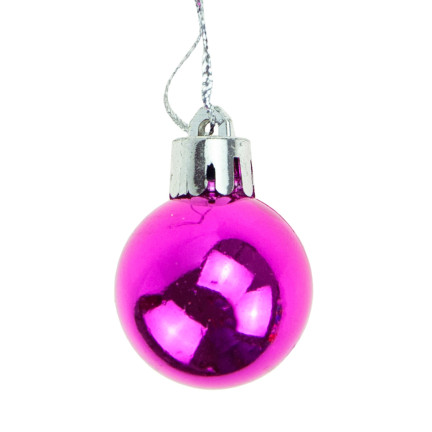 TG44046-14 BUNTE WEIHNACHTSBAUMKUGELN SATZ VON 24 STÜCK 3CM RETRO DEKORATIONEN