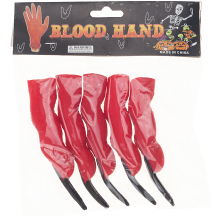 TG44532 GEFÄLSCHTE FINGER KRALLEN BLUT HALLOWEEN VERKLEIDUNG