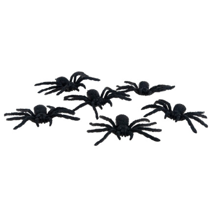TG44534 HALLOWEEN SPINNEN 4PCS DEKORATION GROSS GRUSELIG