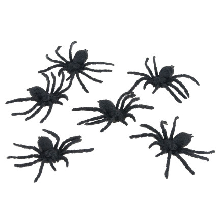 TG44534 HALLOWEEN SPINNEN 4PCS DEKORATION GROSS GRUSELIG