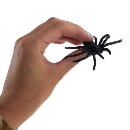 TG44534 HALLOWEEN SPINNEN 4PCS DEKORATION GROSS GRUSELIG