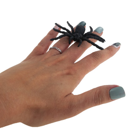 TG44534 HALLOWEEN SPINNEN 4PCS DEKORATION GROSS GRUSELIG