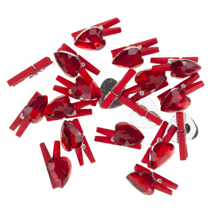 TG44598 DEKORATION CLIPS HERZEN HERZEN DEKORATIVE CLIPS VALENTINSTAG HOCHZEIT