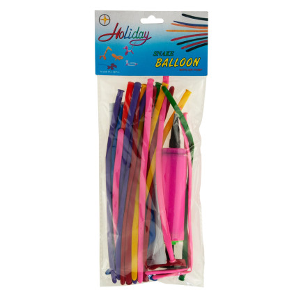 TG48098 20 STK. MODELLIERBALLONS MIT PUMPE BUNT
