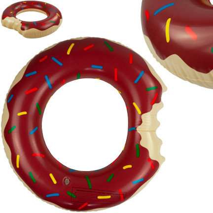 TG48122B DONUT BRAUN STRAND AUFBLASBARES RAD