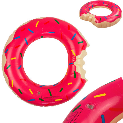 TG48122R STRAND AUFBLASBARE RAD DONUT ROSA