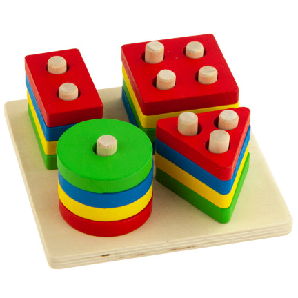 TG50018 Sortiermaschine TREE SHAPES TOYS Puzzlespielblöcke