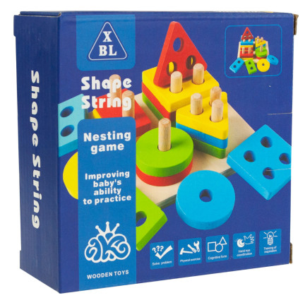 TG50018 Sortiermaschine TREE SHAPES TOYS Puzzlespielblöcke