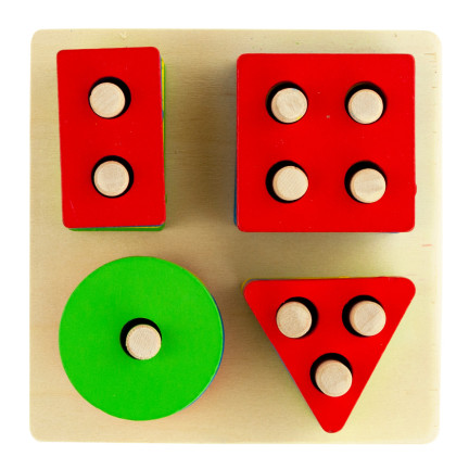 TG50018 Sortiermaschine TREE SHAPES TOYS Puzzlespielblöcke