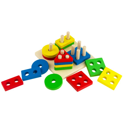 TG50018 Sortiermaschine TREE SHAPES TOYS Puzzlespielblöcke
