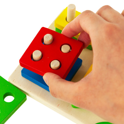 TG50018 Sortiermaschine TREE SHAPES TOYS Puzzlespielblöcke