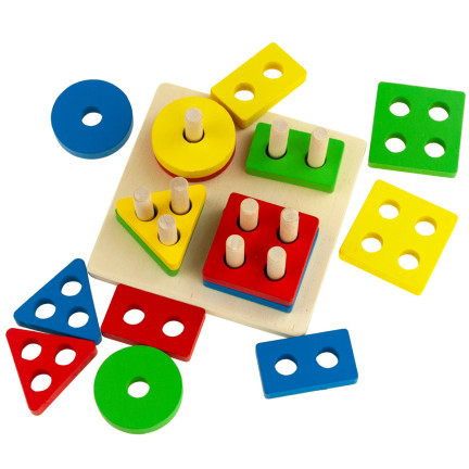 TG50018 Sortiermaschine TREE SHAPES TOYS Puzzlespielblöcke