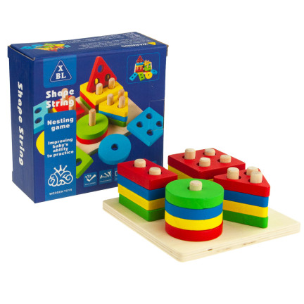 TG50018 Sortiermaschine TREE SHAPES TOYS Puzzlespielblöcke