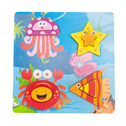 Tg50027 Holzpuzzles Bauernhof Tiere Bauklötze