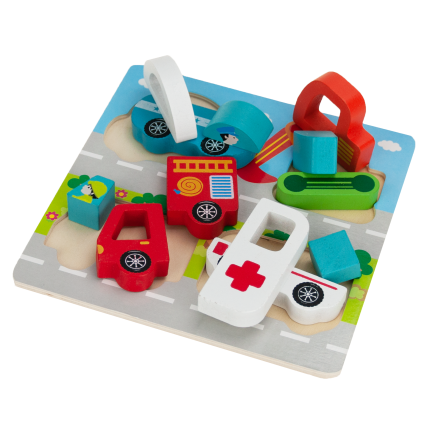 Tg50027 Holzpuzzles Bauernhof Tiere Bauklötze
