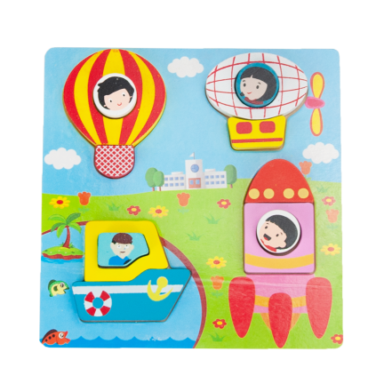 Tg50027 Holzpuzzles Bauernhof Tiere Bauklötze